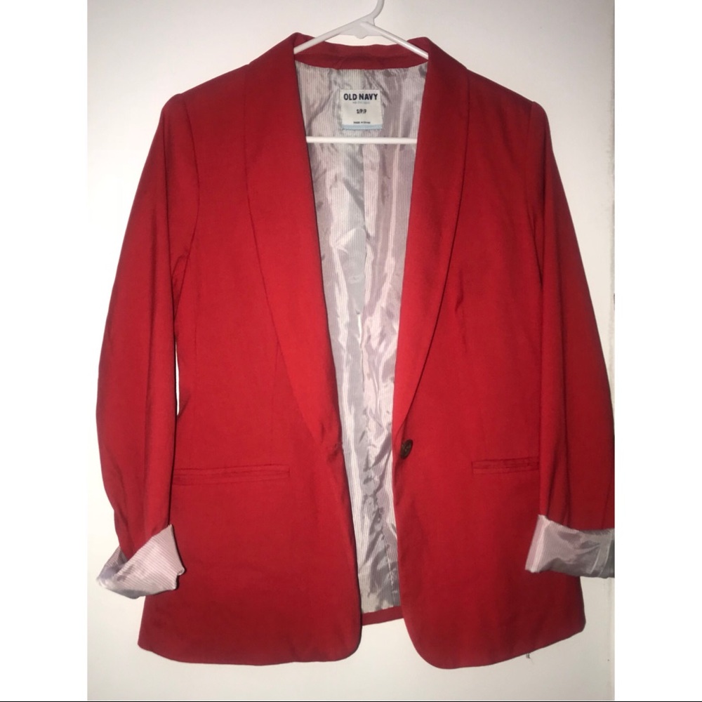 Old Navy Red Blazer